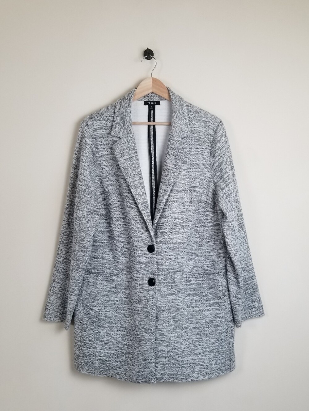 Torrid Knit Blazer Longline Silhouette Size 1X